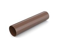 Tuyau de Descente Marron 2m Système 63 en PVC - Évacuation Efficace et Montage Facile