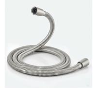 Tuyau de douche de 175 cm, en nickel brossé, avec insert en laiton