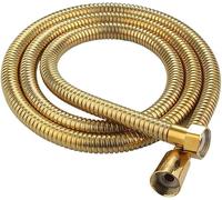 Tuyau de douche de rechange en acier inoxydable de 1,5 m, anti-pliure, raccord standard universel, extensible, anti-pliure, flexible, G 1/2 (doré, 1,5 m)