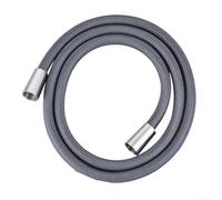 Tuyau de douche en nylon pour pommeau de douche tressé à 4 points - Chauffage de salle de bain chaud et froid - Anti-explosion - Gris (1,5))