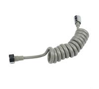 Tuyau de douche flexible à ressort pour pommeaux de douche communs, pulvérisateurs de bidet, valves de toilettes, en métal PU, 1,5 m, 2 m, auto-rétractable, sans nœuds, accessoire de salle de bain