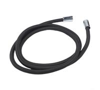 Tuyau de Douche Flexible Nylon 2m Anti-Pliure(Black（2）) | Nylon haute résistance, anti-pliure, flux d'eau constant, idéal remplacement, installation facile