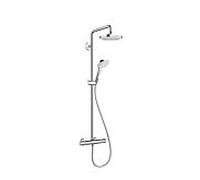 Tuyau de douche Hansgrohe Croma Select E 180 2 jets 27256400, chrome blanc