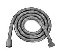 Tuyau de douche noir, raccord salle bains, Tube bain souple en acier inoxydable, tuyau d'eau 1.5/2/3 mètres, Chrome, or, gris pièces(Grey,2.0M)
