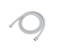 Tuyau de douche noir, raccord salle bains, Tube bain souple en acier inoxydable, tuyau d'eau 1.5/2/3 mètres, Chrome, or, gris pièces(White,2.0M)