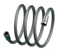 Tuyau de douche tressé en nylon à faible restriction conçu pour une compatibilité avec les systèmes de douche standard de 10,2 cm (version grise - 2 m)