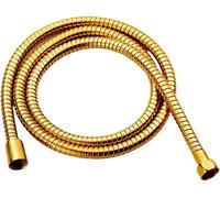Tuyau de douche - Tuyau d'arrosage - Raccordement d'alimentation en eau - Double raccord - 15 mètres - Or