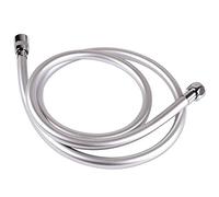 tuyau de douche, Tuyau de remplacement universel en acier inoxydable, tuyau douche PVC, bain, connecteur pivotant haute pression lisse for hôtel, tuyaux flexibles argent(Silver)
