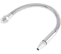 Tuyau De Douche Universel, Flexible Métallique, 1/2, 1/4, 3/8 Pouces, 400 Mm, Spray De Refroidissement, Tube Flexible en Métal pour Eau Et Huile avec Buse Ronde, Adapté Aux, 1 Pcs, 1/4" 400MM