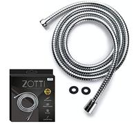 Tuyau de douche ZOTTI 2m - Tuyau de douche de rechange en acier inoxydable - Étanche et anti-pliage - Raccord standard universel - Résistance haute pression - Remplacement facile à faire soi-même