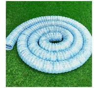 Tuyau de drainage français flexible, tuyau de drainage ondulé perforé avec tissu filtrant non tissé et fil d'acier, drainage souterrain for murs de soutènement, cour(L 16m(52.5ft),6in)