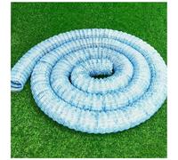 Tuyau de drainage français flexible, tuyau de drainage ondulé perforé avec tissu filtrant non tissé et fil d'acier, drainage souterrain for murs de soutènement, cour(L 16m(52.5ft),10in)