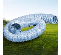 Tuyau de drainage souterrain, 7,6 cm, flexible et perméable à l'air avec renfort en fil d'acier pour tunnel et génie civil, 1,5 m