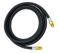 Tuyau de gaz inerte pour soudage à l'argon à l'hélium MIG TIG - Tuyau haute pression en caoutchouc 5/8 UNF-18RH 300 psi flexible (6,1 m)