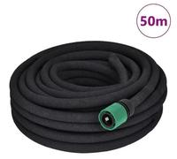 Tuyau de micro-aspersion pour l'arrosage de jardin, 50 mètres - Tuyau en caoutchouc pour l'irrigation goutte à goutte - Raccordement de 1,27 cm (1/2") - Couleur : chocolat