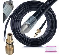 Tuyau de Nettoyage Canalisation 15 m - Buse 1+3 | 160 Bar | Filetage 1/4"" | Compatible Lavor & Parkside PHD