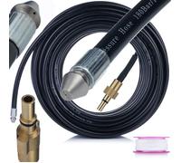 Tuyau de Nettoyage Canalisation 15 m - Buse 1+3 Jets | 160 Bar | Filetage 1/4"" | Compatible Black+Decker, Bosch