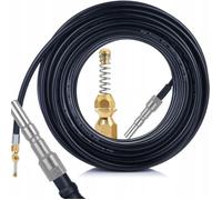 Rosfix Tuyau de Nettoyage Canalisation 30m - Buse à Ressort Laiton, 200 Bar, 60°C | Flexible et Résistant | compatible avec nettoyeur haute pression Kranzle D12, Nilfisk Alto/KEW