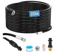 Tuyau de nettoyage de canalisations, 15 mètres, 400 bars, compatible avec les appareils Kärcher K2-K7, Lavor et Bosch