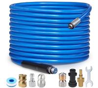 Tuyau de nettoyage de canalisations de 10 mètres - Ensemble - Tuyau haute pression de 3000 PSI / 180 bars - Compatible avec les modèles K2, K3, K4, K5, K6, K7