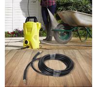 Tuyau de nettoyage robuste avec raccord rapide pour modèles Karcher K2 offrant une performance résistante à la pression (15 m)