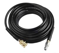 Tuyau de nettoyeur haute pression de 1,5 m - Raccord rapide pivotant - Coupleur en acier inoxydable 2000 PSI - pour jet d'égout et nettoyage (15 m)