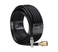 Tuyau de nettoyeur haute pression de 1,5 m - Raccord rapide pivotant - Coupleur en acier inoxydable 2000 PSI - pour jet d'égout et nettoyage (20 m)