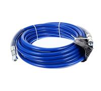 Tuyau de Peinture Haute Pression 1/4 Pouce 49ft sans Air | Latex Bleu, Faible Résistance au Fluide et Flexibilité, pour Pulvérisateur Peinture Airless 3300 Psi