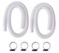 Tuyau de Piscine, 2Pcs 32mm Tuyau pour Piscine Hors Sol, 150cm/59in Tuyau pour Pompe de Piscine pour Intex 330 GPH, 530 GPH et 100