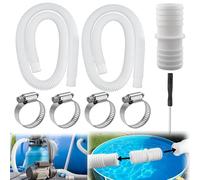 Tuyau de piscine 32 mm Tuyau de piscine 32 mm pour pompes de piscine avec raccord de tuyau et clip de sécurité