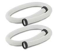 Tuyau de piscine, adapté aux pompes Intex, aux systèmes d'eau de mer et aux filtres à sable, 1,5 m, diamètre 38 mm, 2 pièces
