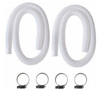 Tuyau de piscine - RNEMITERY - Modèle Intex 330/530/1000 GPH - Ø32 mm - 2x150 cm - Compatible pompes 330-1000 GPH