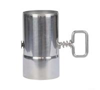 Tuyau de poêle avec amortisseur, 150 mm de diamètre en acier inoxydable pour cheminées et poêles à bois