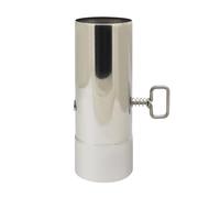 Tuyau de poêle avec e tirage registre clapet conduit cheminée pour chaudière bois réglage régulateur tirage cheminée insert Clapet papillon à bois barbecue circulaire (H201mm OD76mm ID73mm)