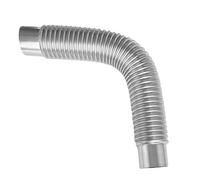 Tuyau de poêle flexible - 50 x 6 cm - Tuyau de poêle flexible en acier inoxydable - Adaptateur de collecteur de tuyau de fumée résistant à l'usure - Facile à installer - Pour camping approprié