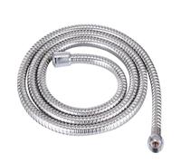 Tuyau de pomme de douche à main en PVC, Flexible universel, Anti-enroulement, Tube d'eau antidéflagrant, tuyau d'extension de robinet de salle de bains(Stainless Steel-2m)