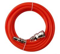 Tuyau de pompe de compresseur rouge 5 x 8 mm avec raccord rapide japonais pour systèmes de ventilation haute pression 10 mètres de longueur (5 mètres)