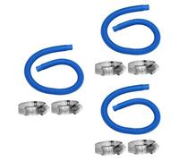 Tuyau de pompe de ondulé avec colliers de serrage réglables, tube en caoutchouc de 32 mm de diamètre intérieur pour connexion de filtre, pack de configuration d ' entretien, connecteur de filtre
