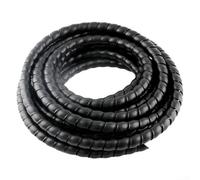 Tuyau de protection en spirale PP 25 m de long 16 mm ID pour gestion des câbles ignifuge et manchon flexible pour chargeurs, appareils électroménagers et cordons de données