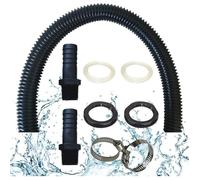 Tuyau De Raccordement Du Recuperateur D Eau De Pluie, Y Compris 2 Douilles De Tuyau Avec Contre-Écrou - Kit De Raccordement Pour