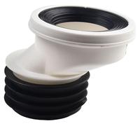 Tuyau de raccordement pour toilettes, excentré, décalage de 5 cm, en PVC, pour l'évacuation des eaux usées des toilettes