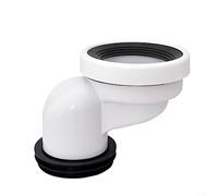Tuyau de raccordement WC flexible - Raccord de WC excentré - Raccord en PVC - Raccord droit excentrique