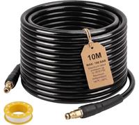Tuyau de rechange pour nettoyeur haute pression Kärcher K Series K2, K3, K4, K5, K7, accessoires d'extension de tuyau de nettoyage à l'eau, connecteur rapide de type clic 10 m
