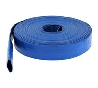 Tuyau de refoulement plat Ø 32 mm (1 1/4'') bleu - Longueur 25 mètres