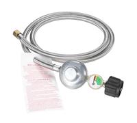 Tuyau de régulateur de Propane en acier inoxydable de 5 pieds avec jauge for brûleur poêle chauffe-eau à gaz brûleur à Air forcé poêle foyer