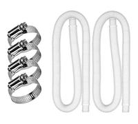 Tuyau de remplacement de piscine - Intex - 32mm - 1m - 4 pinces - Rsistant aux fuites Blanc Blanc PIECE DET PIECE DETACHEE PISCINE