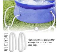 Tuyau De Remplacement pour Piscine - Intex - Compatible avec toutes les pompes de filtration - Blanc