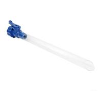 Tuyau de remplissage d'eau avec clapet anti-retour pour irrigation de jardin et lavage de voiture - Tuyau en PVC ABS transparent de 30 cm bleu