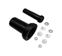 Tuyau de rinçage étendu pour châssis de chasse d'eau dissimulé (18,5 cm) | Parfait pour une intégration Geberit, ajustement sans couture du réservoir dissimulé, longueur 31 cm, matériau ABS noir