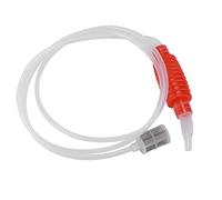 Tuyau de siphon de vin Homebrew, tube de siphon à main en plastique souple, outil d'équipement de brassage de bière de vin pour le brassage à domicile, la filtration de liquide, (Red)